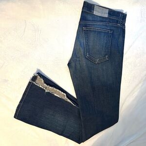 Textile Elizabeth & James Stewart Denim Boot Cut Jeans 30 Slits Flare Dark Wash